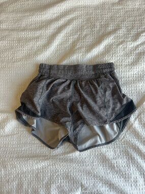 lululemon athletica Dark Gray Heather Running Shorts